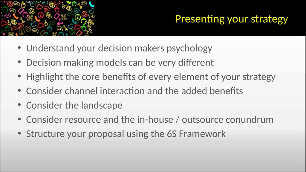 Digital Marketing Strategy Quick tips: Principles - slide 6 of 6