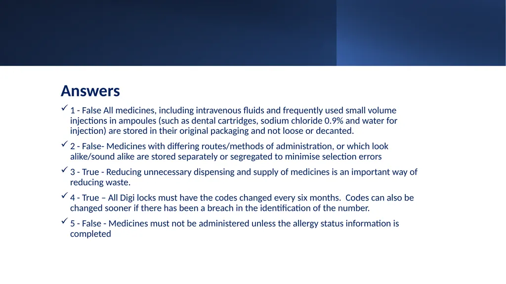 Medicines Management Training for Radiographers - slide 32 of 36