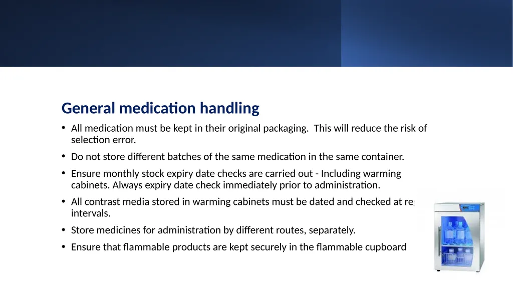 Medicines Management Training for Radiographers - slide 8 of 36