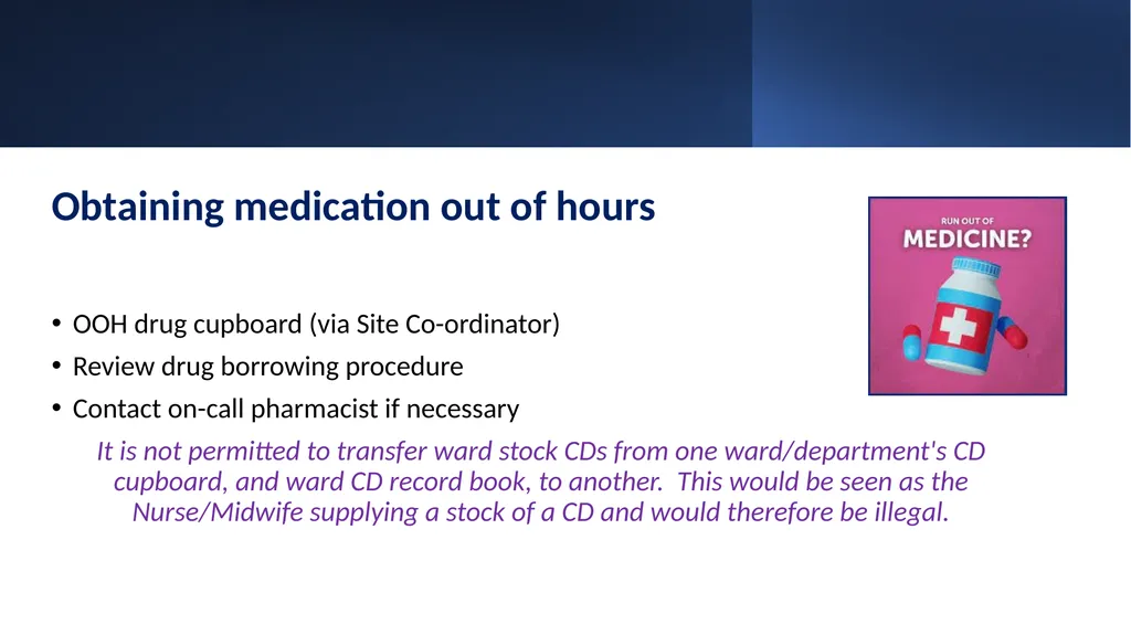 Medicines Management Training for Radiographers - slide 11 of 36