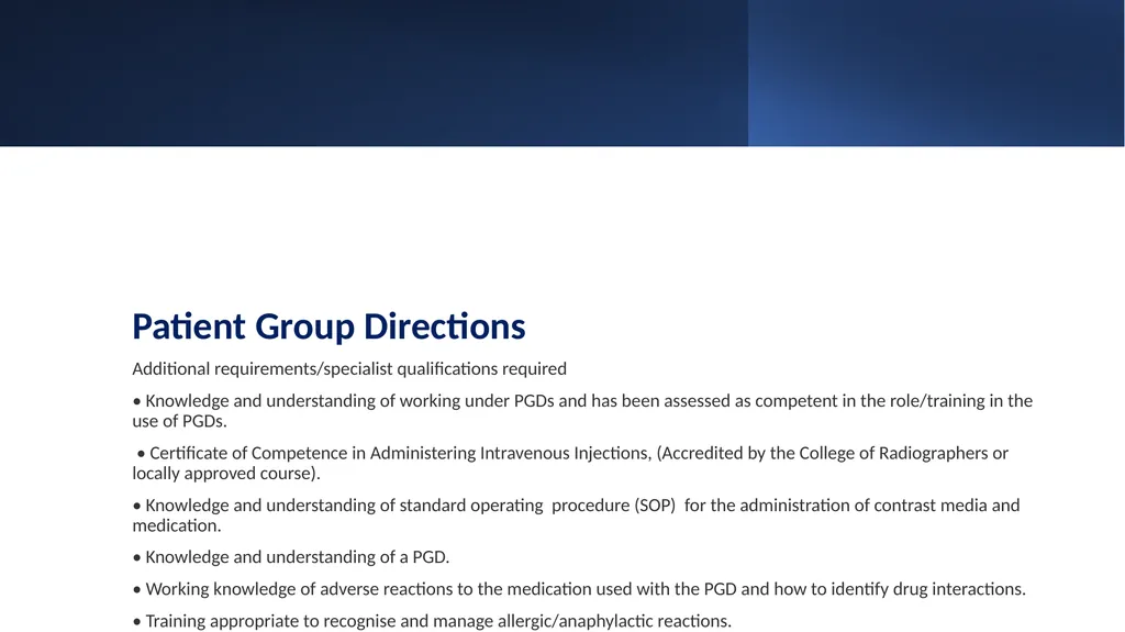 Medicines Management Training for Radiographers - slide 20 of 36