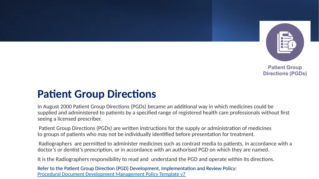 Medicines Management Training for Radiographers - slide 18 of 36
