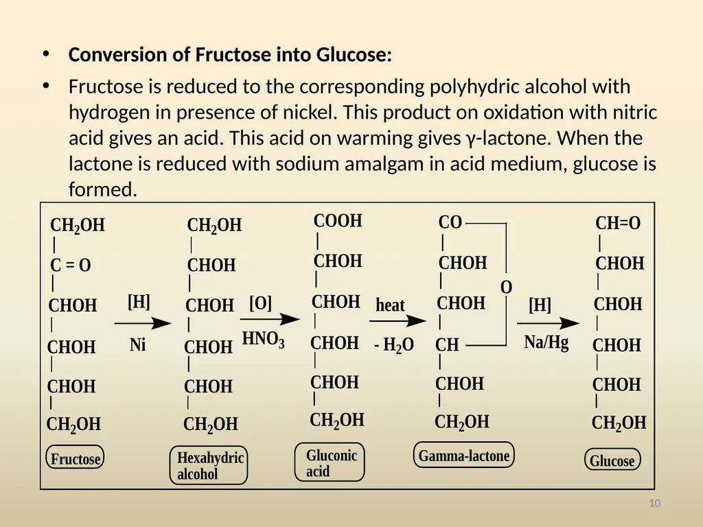 Monosaccharides Class :I B.Sc., Zoology Sub: - slide 10 of 11