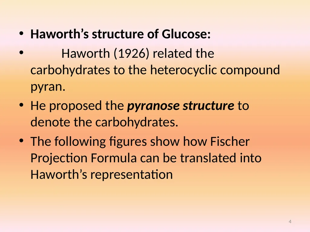 Monosaccharides Class :I B.Sc., Zoology Sub: - slide 4 of 11