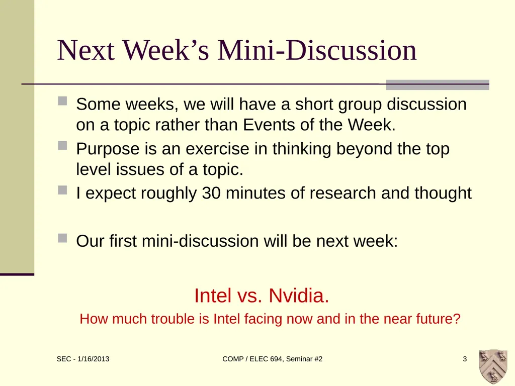 ELEC 694 COMP 694 Disruptive Technologies Scott - slide 3 of 33