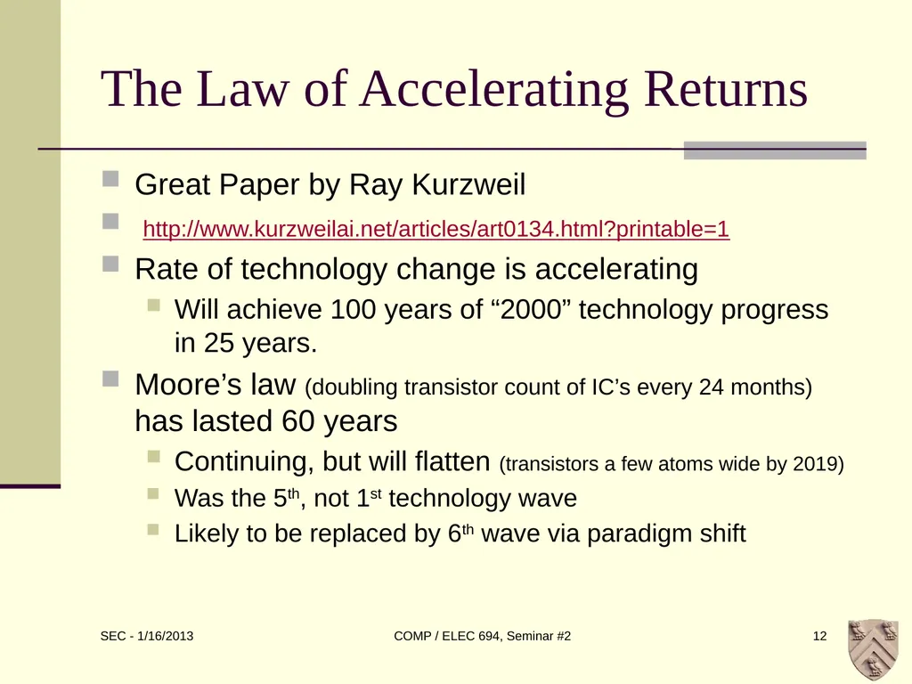 ELEC 694 COMP 694 Disruptive Technologies Scott - slide 12 of 33