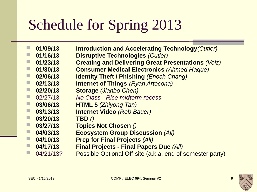ELEC 694 COMP 694 Disruptive Technologies Scott - slide 9 of 33