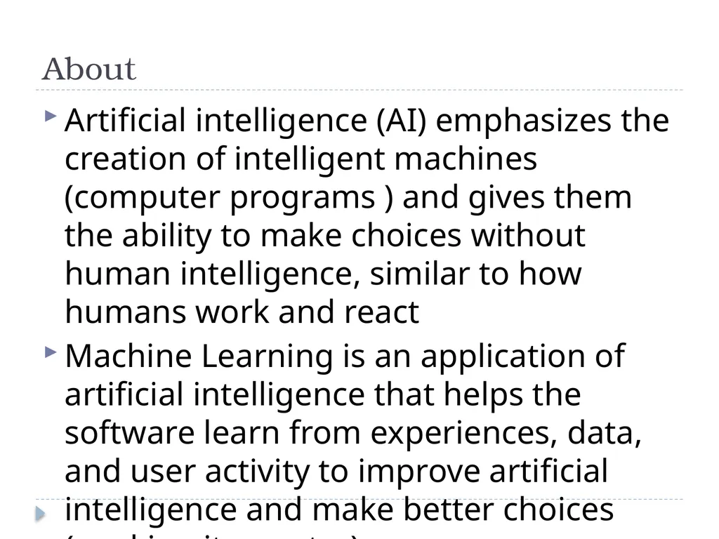 Artificial Intelligence and Machine Learning in - slide 4 of 27