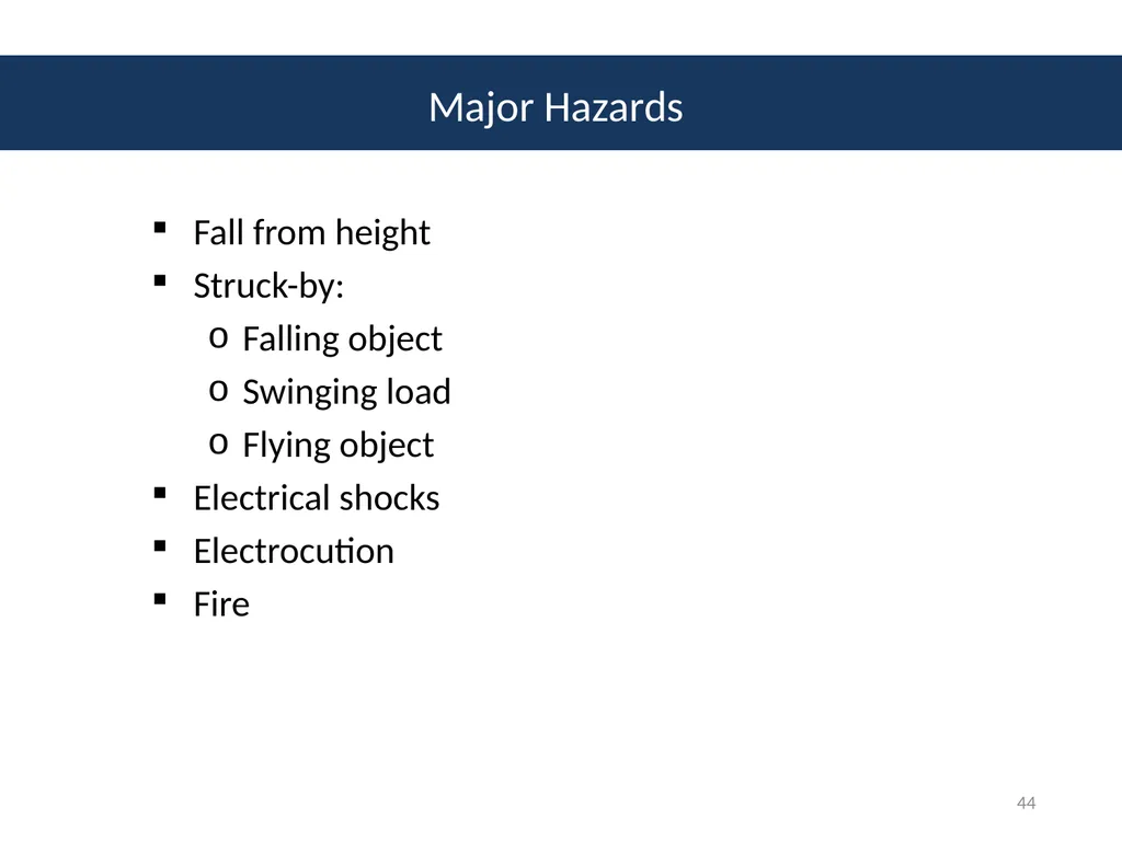 Module # 2 Job Hazard Analysis 1 Disclaimer This - slide 44 of 47