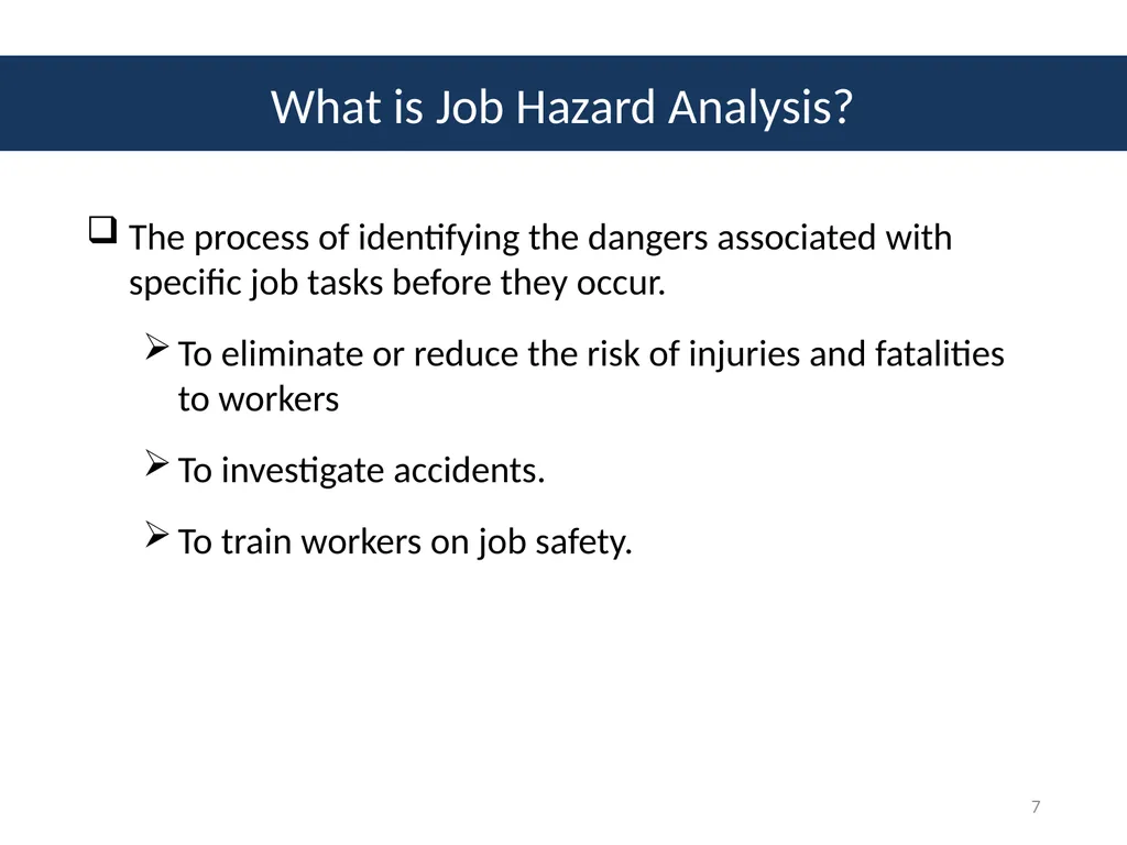 Module # 2 Job Hazard Analysis 1 Disclaimer This - slide 7 of 47