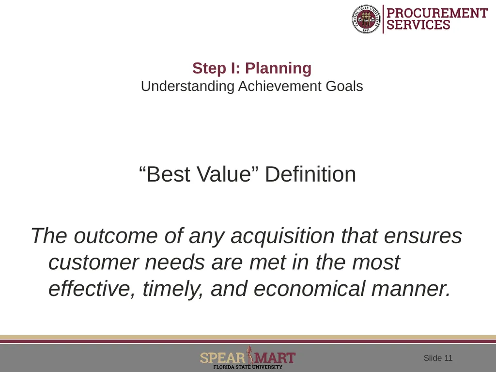 Performance Based Contracting Adopting A - slide 11 of 31