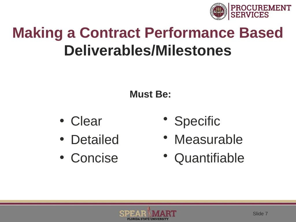 Performance Based Contracting Adopting A - slide 7 of 31