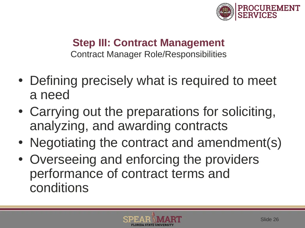Performance Based Contracting Adopting A - slide 26 of 31