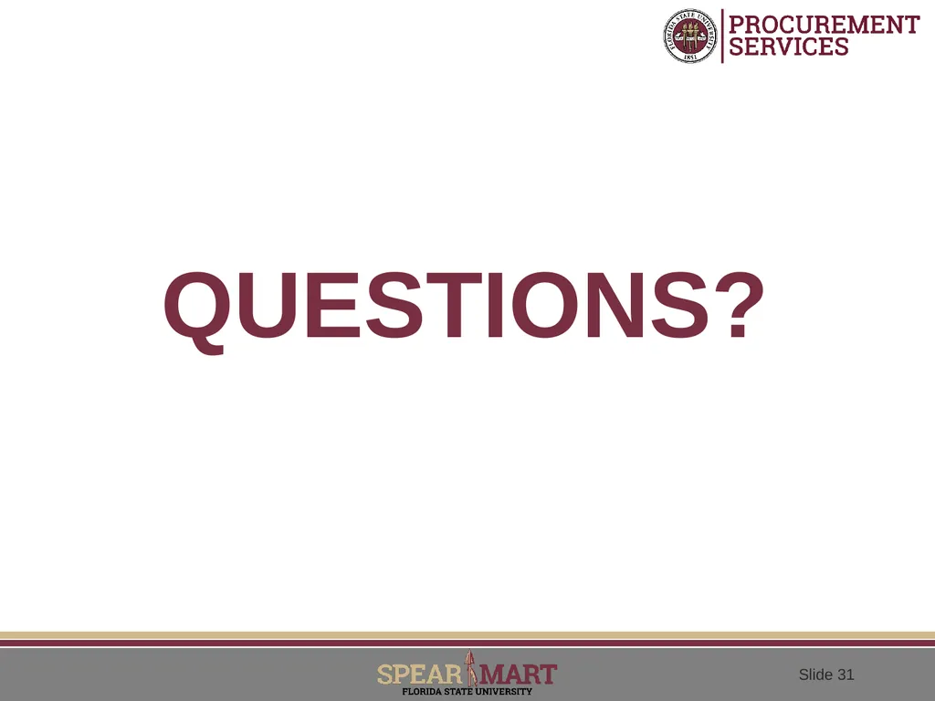 Performance Based Contracting Adopting A - slide 31 of 31
