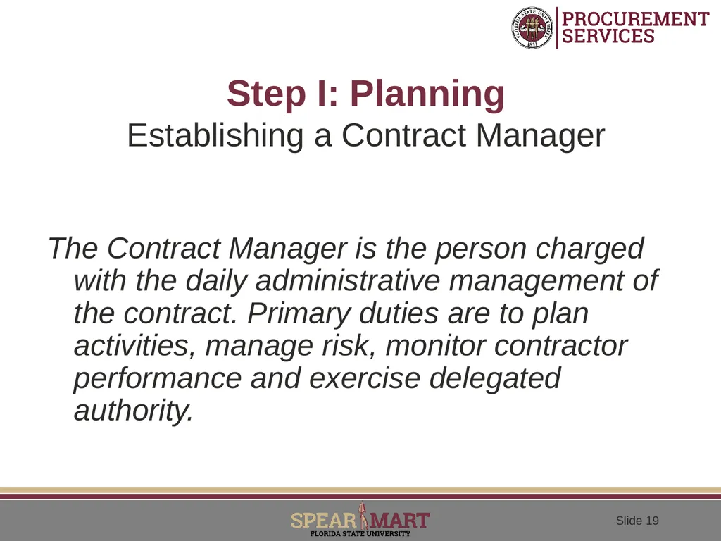 Performance Based Contracting Adopting A - slide 19 of 31