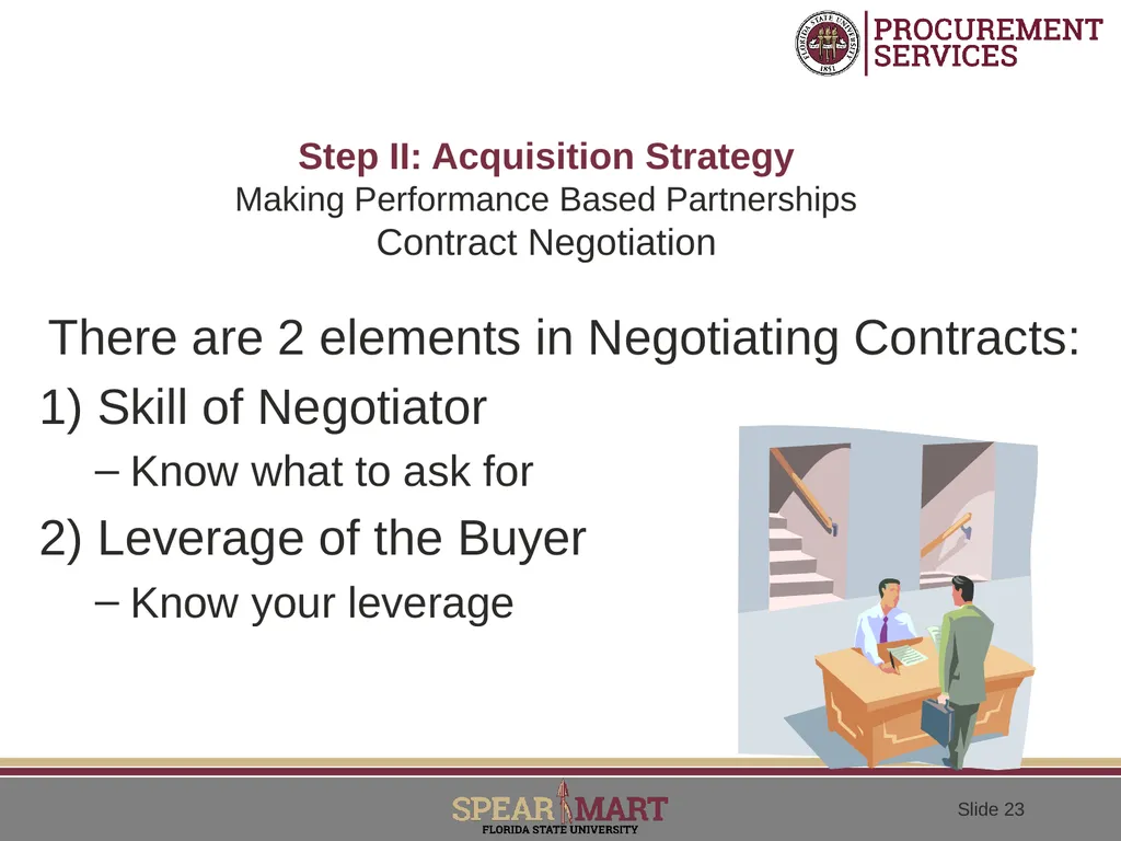 Performance Based Contracting Adopting A - slide 23 of 31