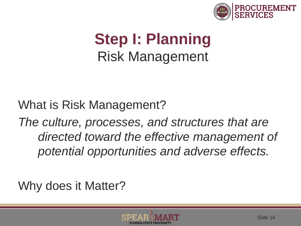 Performance Based Contracting Adopting A - slide 16 of 31