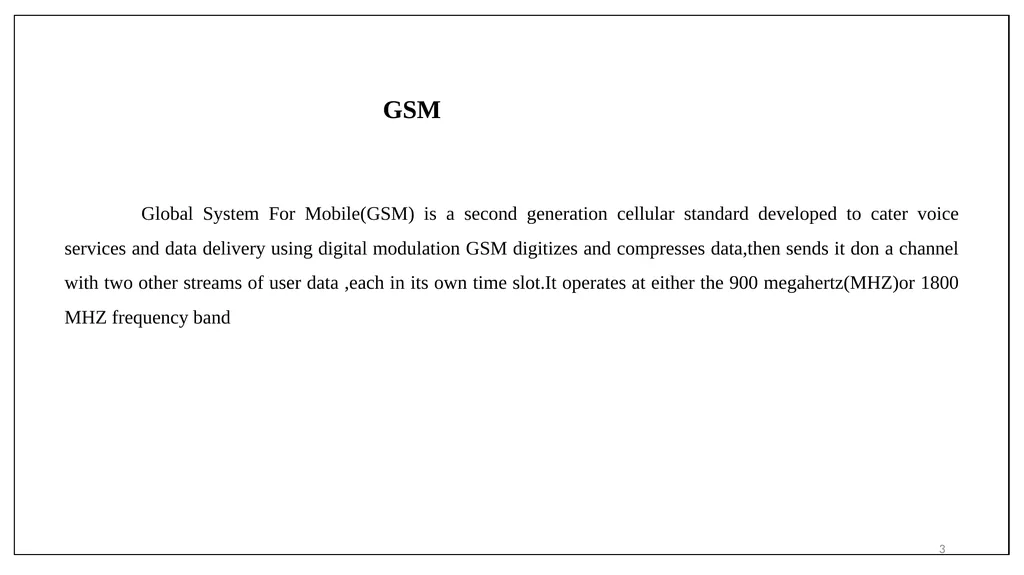 1 Subject Name: wireless network Presentation - slide 3 of 18