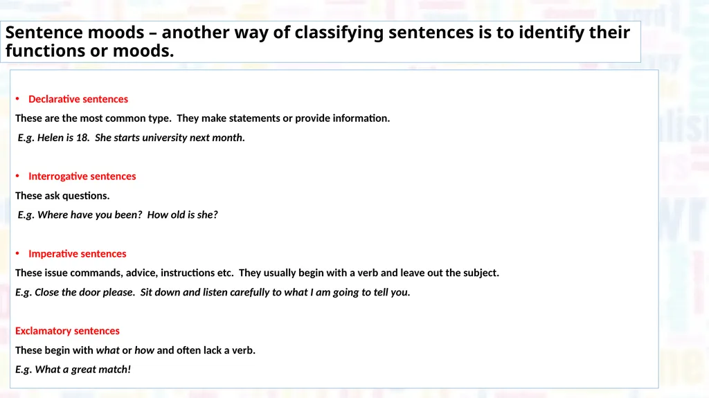 Learn about some aspects of lexis and semantics. - slide 7 of 8