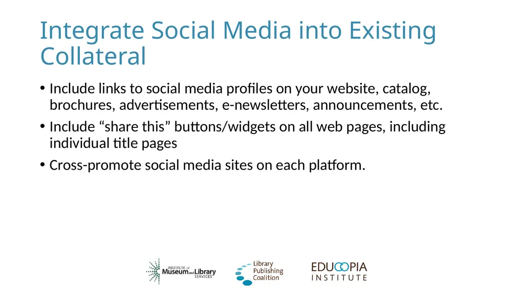 Social Networking for Publishers Library - slide 38 of 62