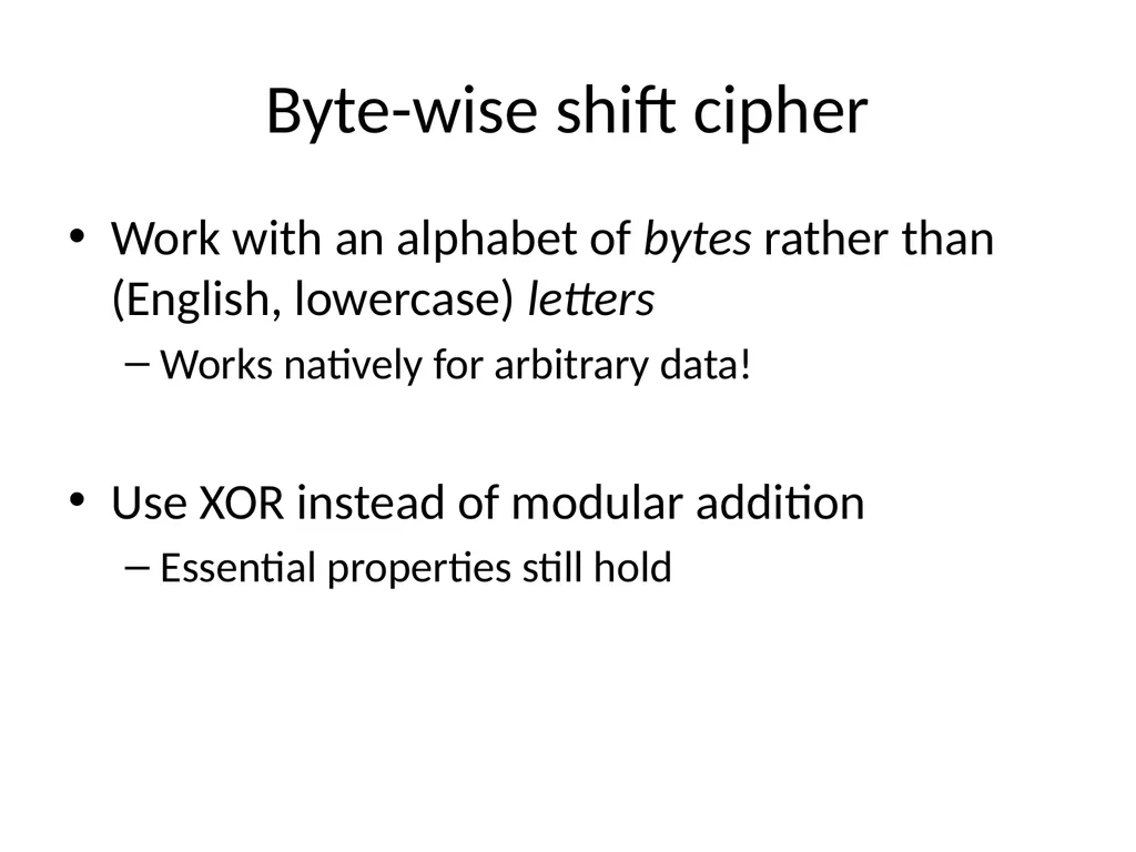 Cryptography Lecture 1 Welcome! Crypto is amazing! - slide 38 of 43