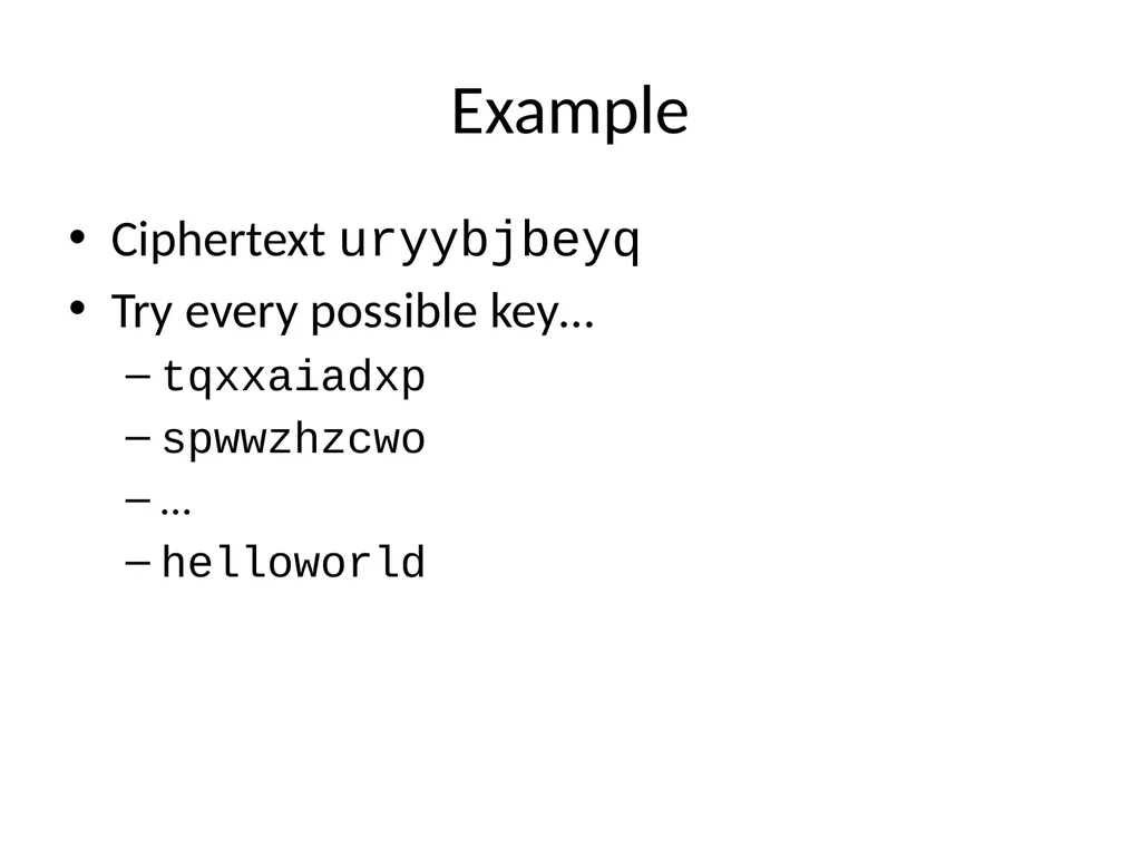 Cryptography Lecture 1 Welcome! Crypto is amazing! - slide 37 of 43