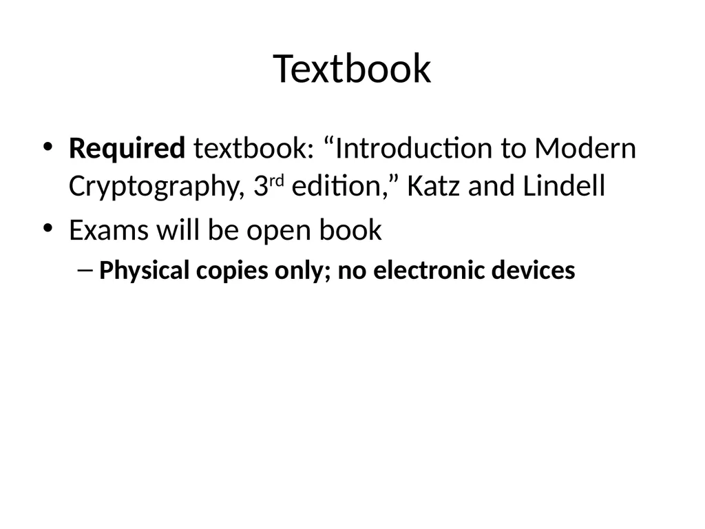 Cryptography Lecture 1 Welcome! Crypto is amazing! - slide 10 of 43
