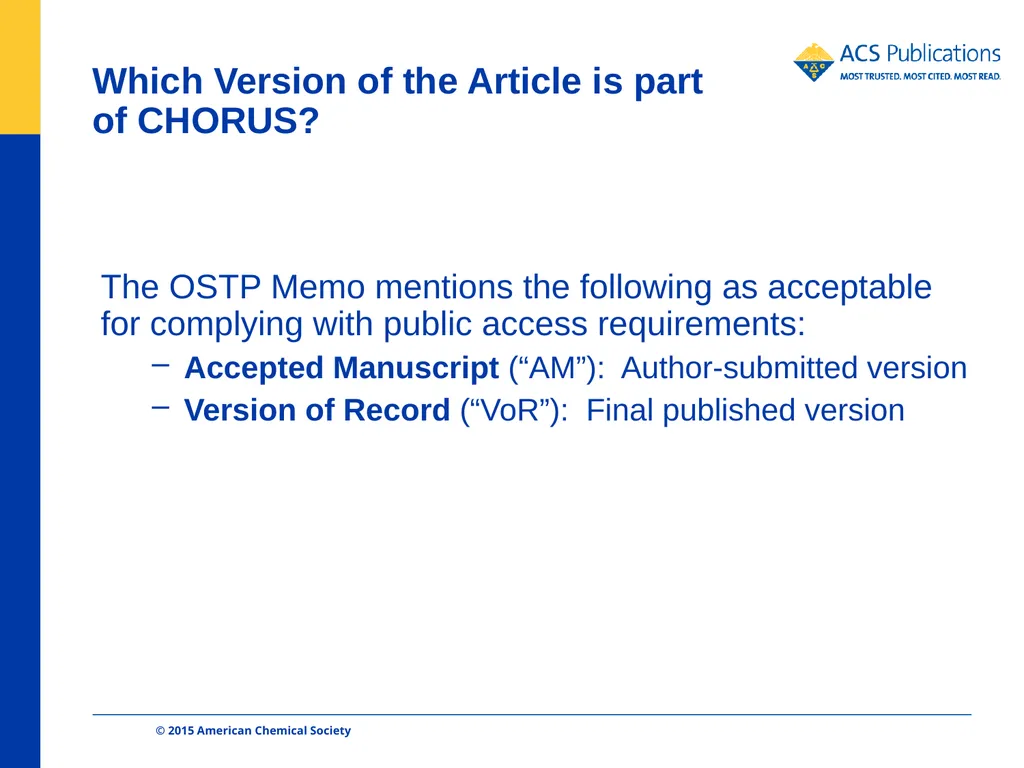 ACS Publications and CHORUS Dan O’Brien - slide 4 of 26