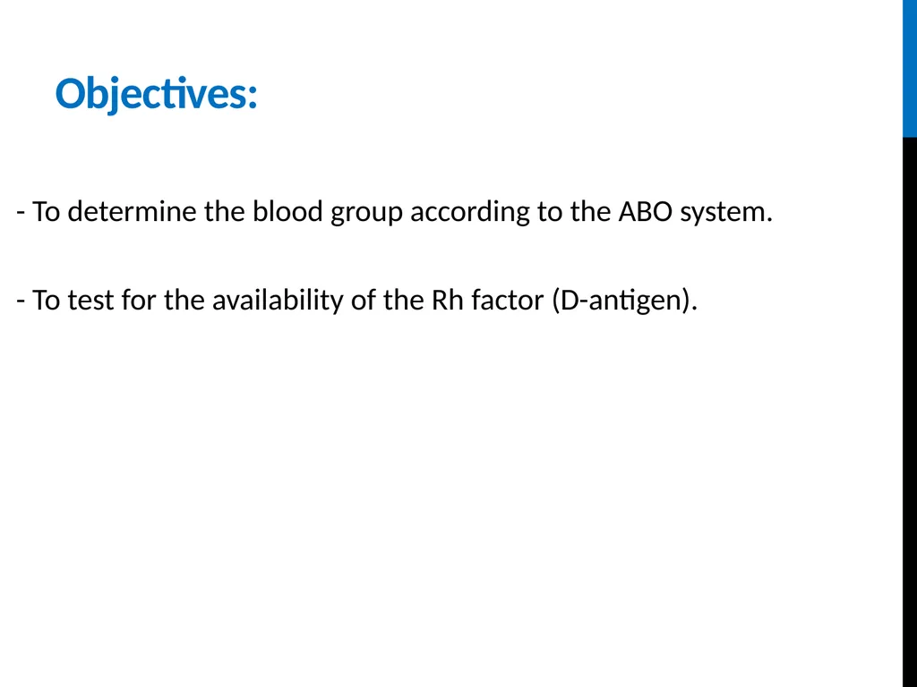 ABO Blood & Rh Grouping system Lab# 3 BCH 471 - slide 2 of 16