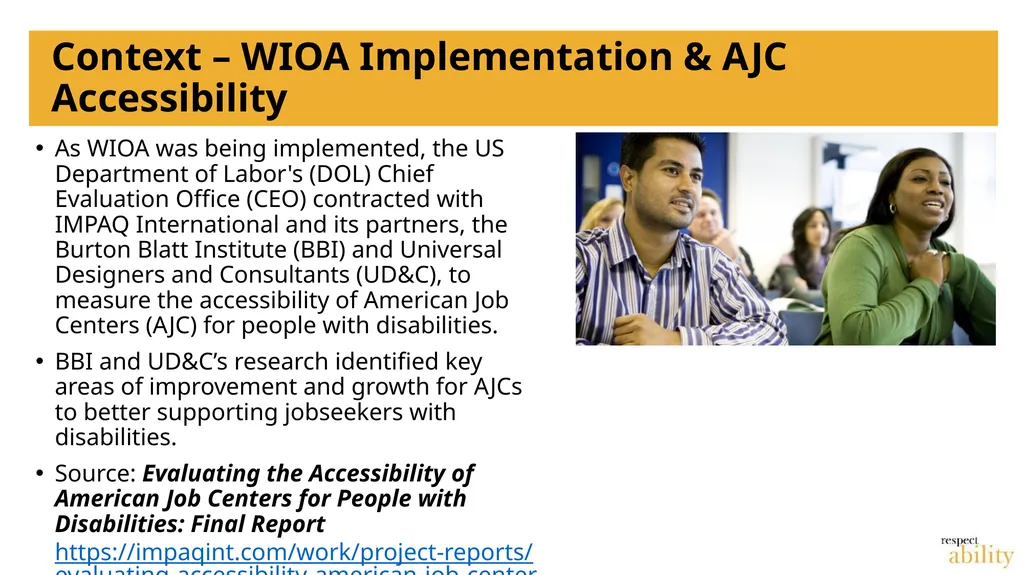 From Compliance to Programmatic Accessibility: - slide 9 of 19