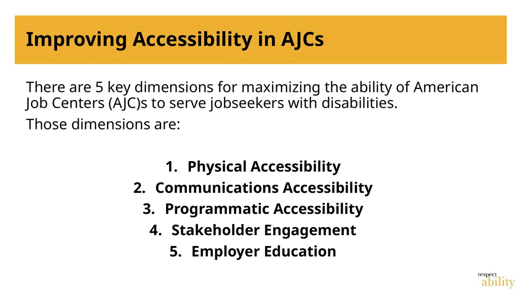 From Compliance to Programmatic Accessibility: - slide 8 of 19