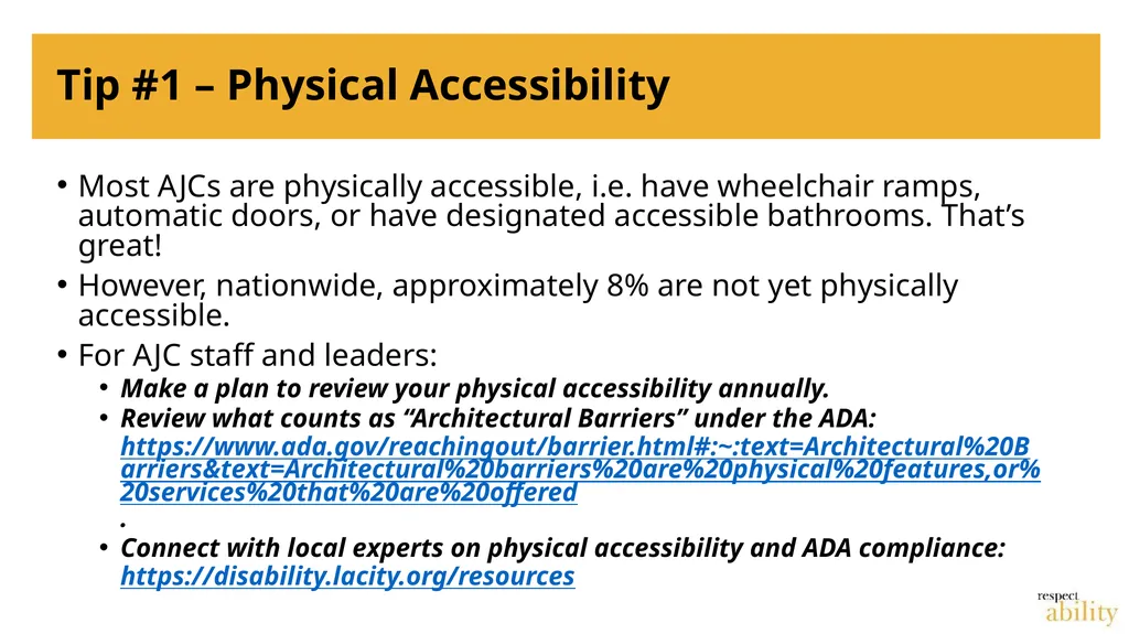 From Compliance to Programmatic Accessibility: - slide 10 of 19