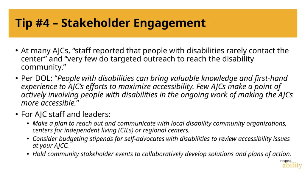 From Compliance to Programmatic Accessibility: - slide 13 of 19