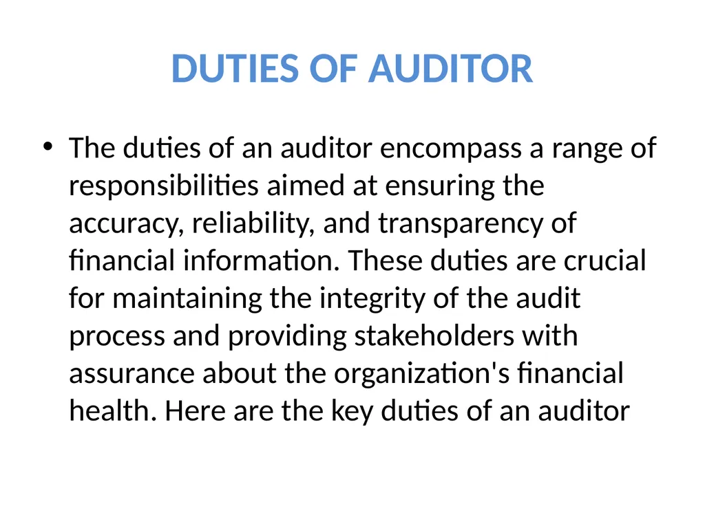 AUDITING E.MADHU LECUTURER IN COMMERCE - slide 7 of 13