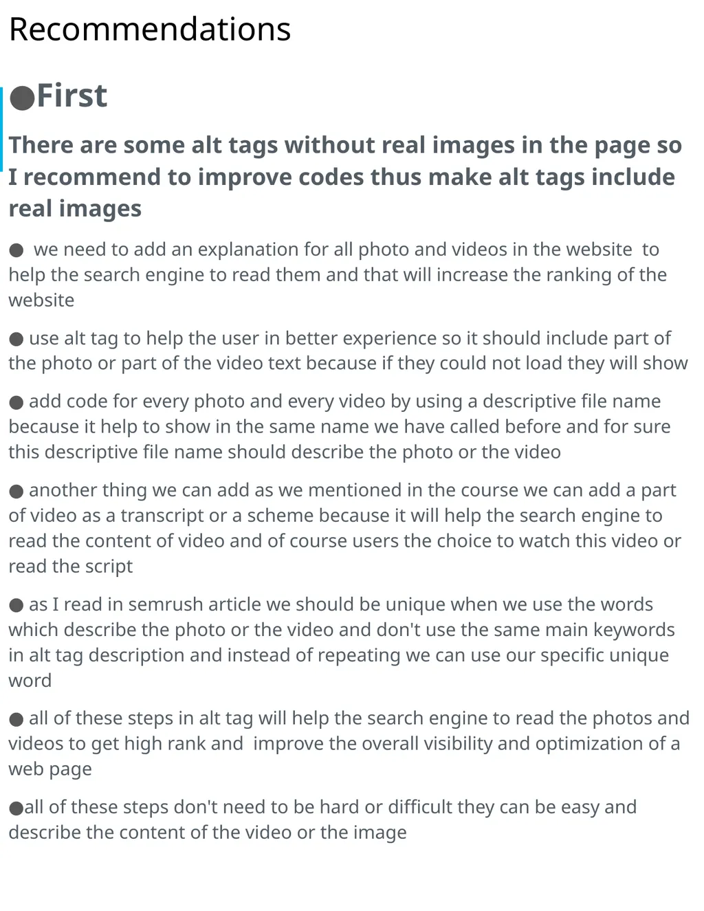 Project 4: SEO Audit Part 1 Plan your Audit - slide 30 of 32