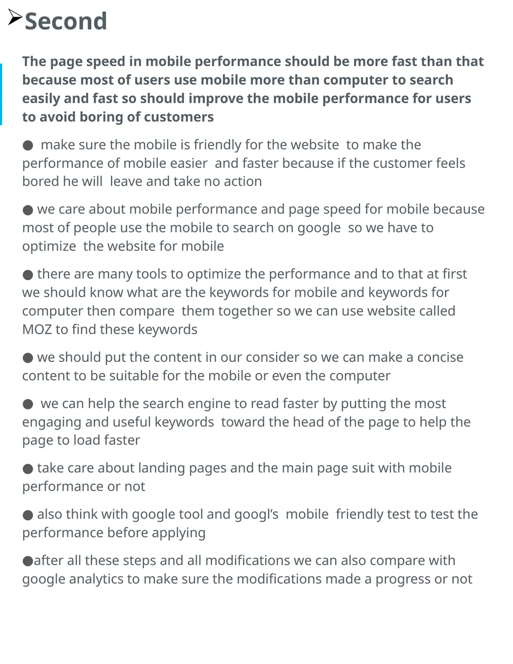 Project 4: SEO Audit Part 1 Plan your Audit - slide 31 of 32