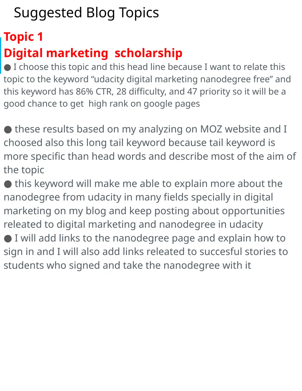 Project 4: SEO Audit Part 1 Plan your Audit - slide 17 of 32