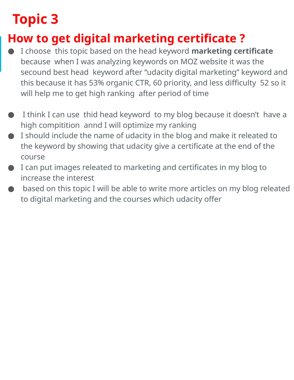 Project 4: SEO Audit Part 1 Plan your Audit - slide 19 of 32
