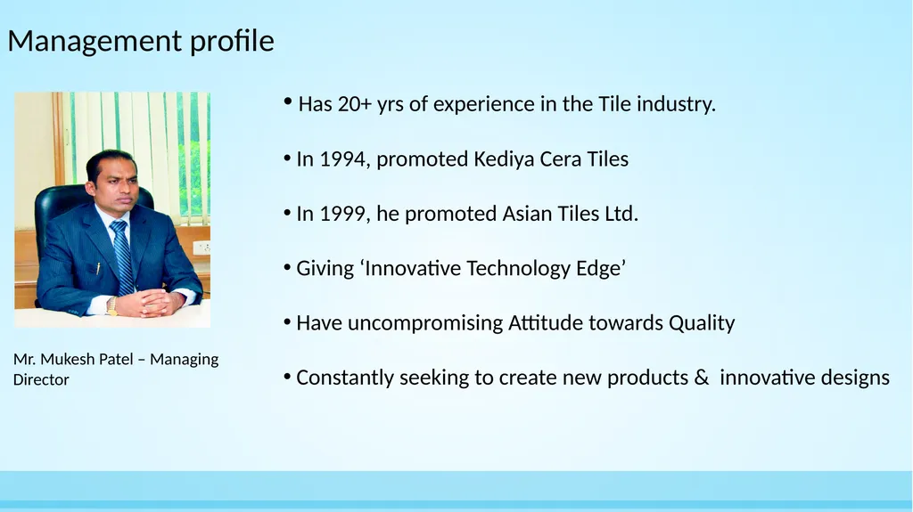 Asian Granito India Ltd Amalgamation with - slide 7 of 22