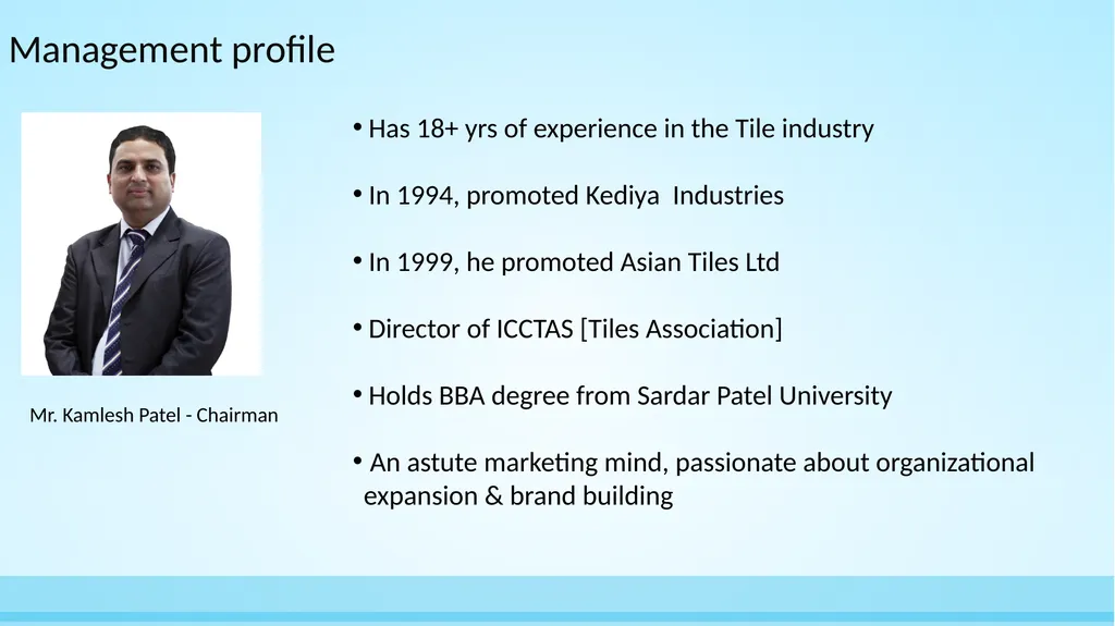 Asian Granito India Ltd Amalgamation with - slide 6 of 22