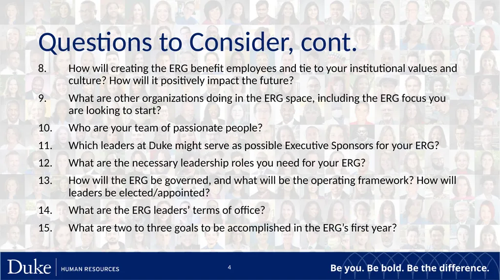 Launching an Employee Resource Group A Beginner’s - slide 4 of 12
