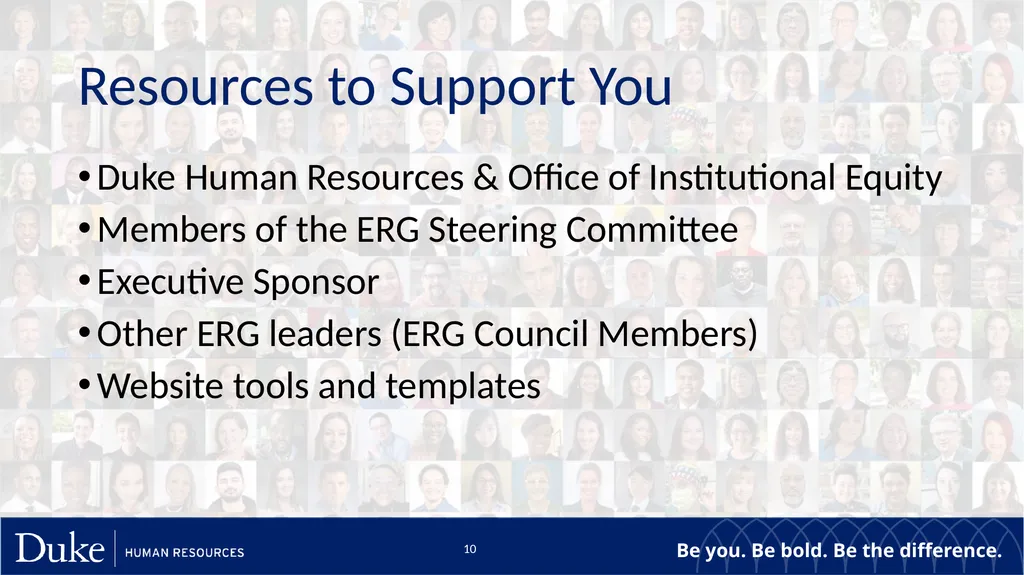 Launching an Employee Resource Group A Beginner’s - slide 10 of 12