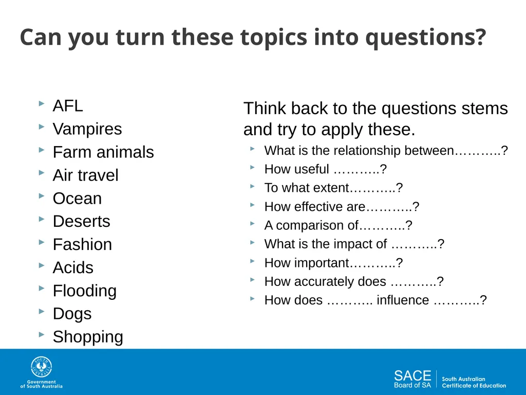 Question Design for Investigations Activities and - slide 28 of 29