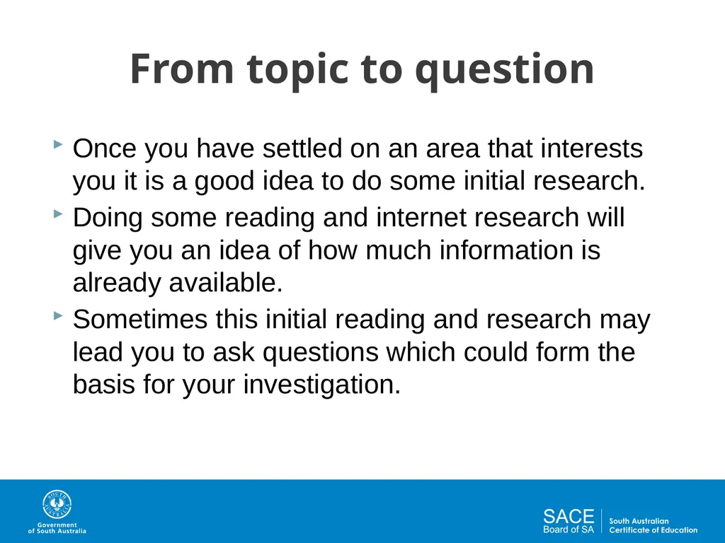 Question Design for Investigations Activities and - slide 6 of 29