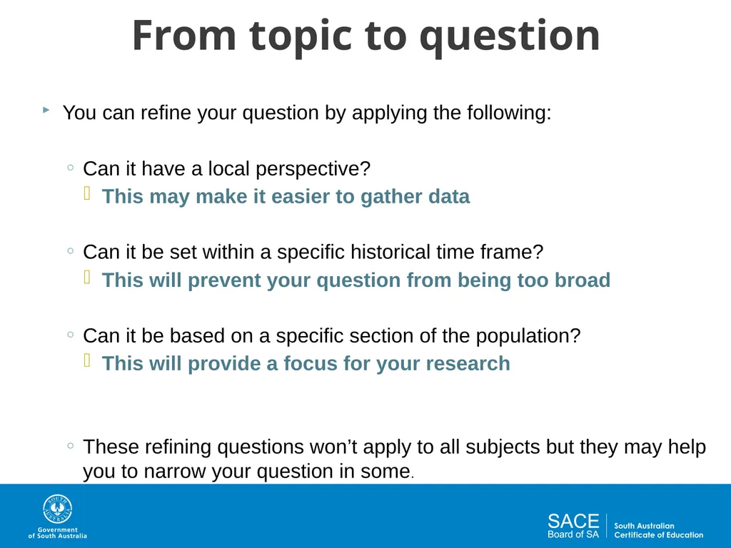 Question Design for Investigations Activities and - slide 8 of 29