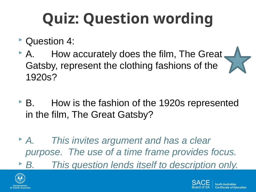 Question Design for Investigations Activities and - slide 22 of 29