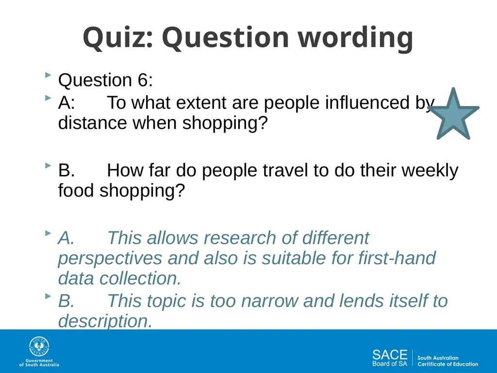 Question Design for Investigations Activities and - slide 24 of 29