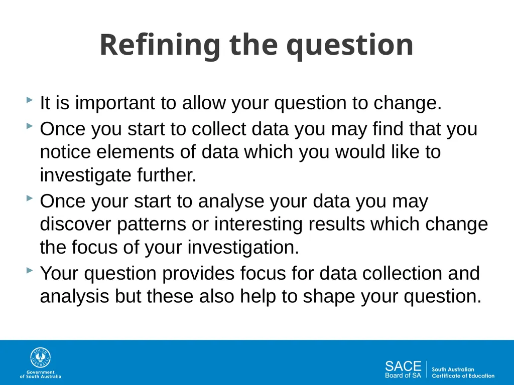 Question Design for Investigations Activities and - slide 25 of 29