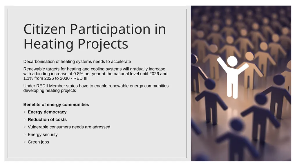 Citizen Participation in Heating Projects - slide 1 of 4