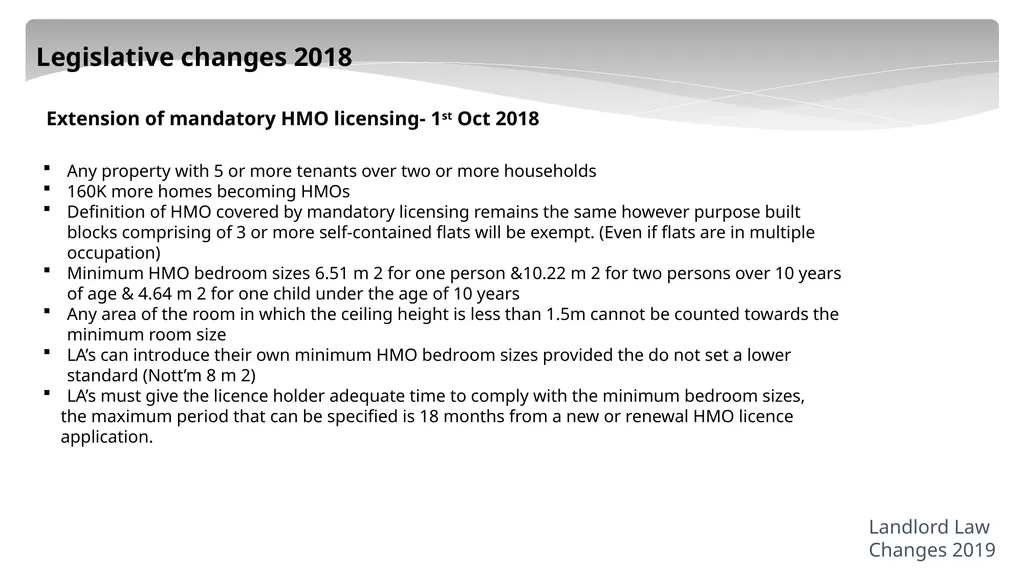 “Recent Changes to Housing Legislation a quick - slide 8 of 16
